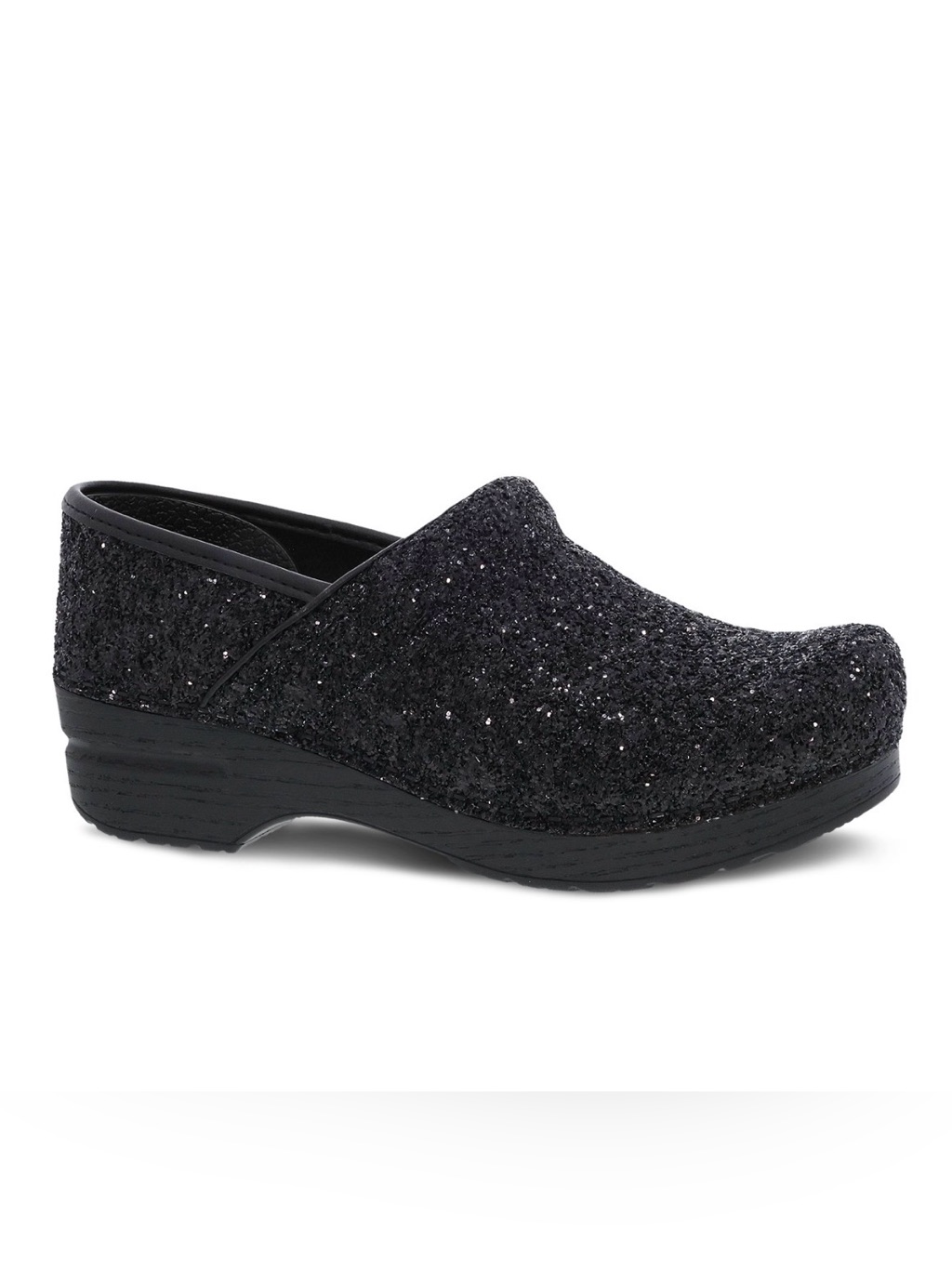 Dansko Women's Professional Clogs- Black Glitter Size 38 (7.5-8)
